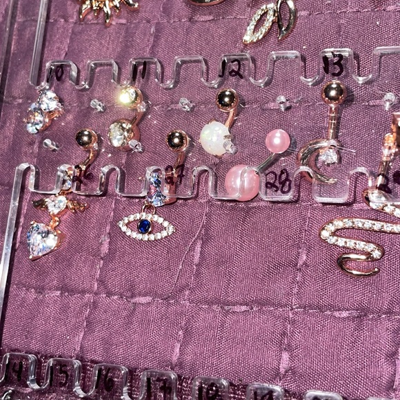 Rose Gold tone Belly Naval piercing body jewelry brand new several listings by # - Picture 6 of 16